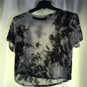 Black and White Tie Dye Tee